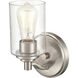 Moven Wall Sconce Wall Light in Satin Nickel