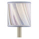 Marble Paper Lilac and Blue Agate Drum Chandelier Shade