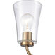 Emily 2 Light 17 inch Brushed Gold Vanity Light Wall Light