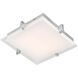 Matrix LED 12.2 inch Chrome Flush Mount Ceiling Light