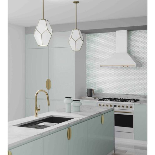 Latham 1 Light 14 inch Vintage Gold Pendant Ceiling Light