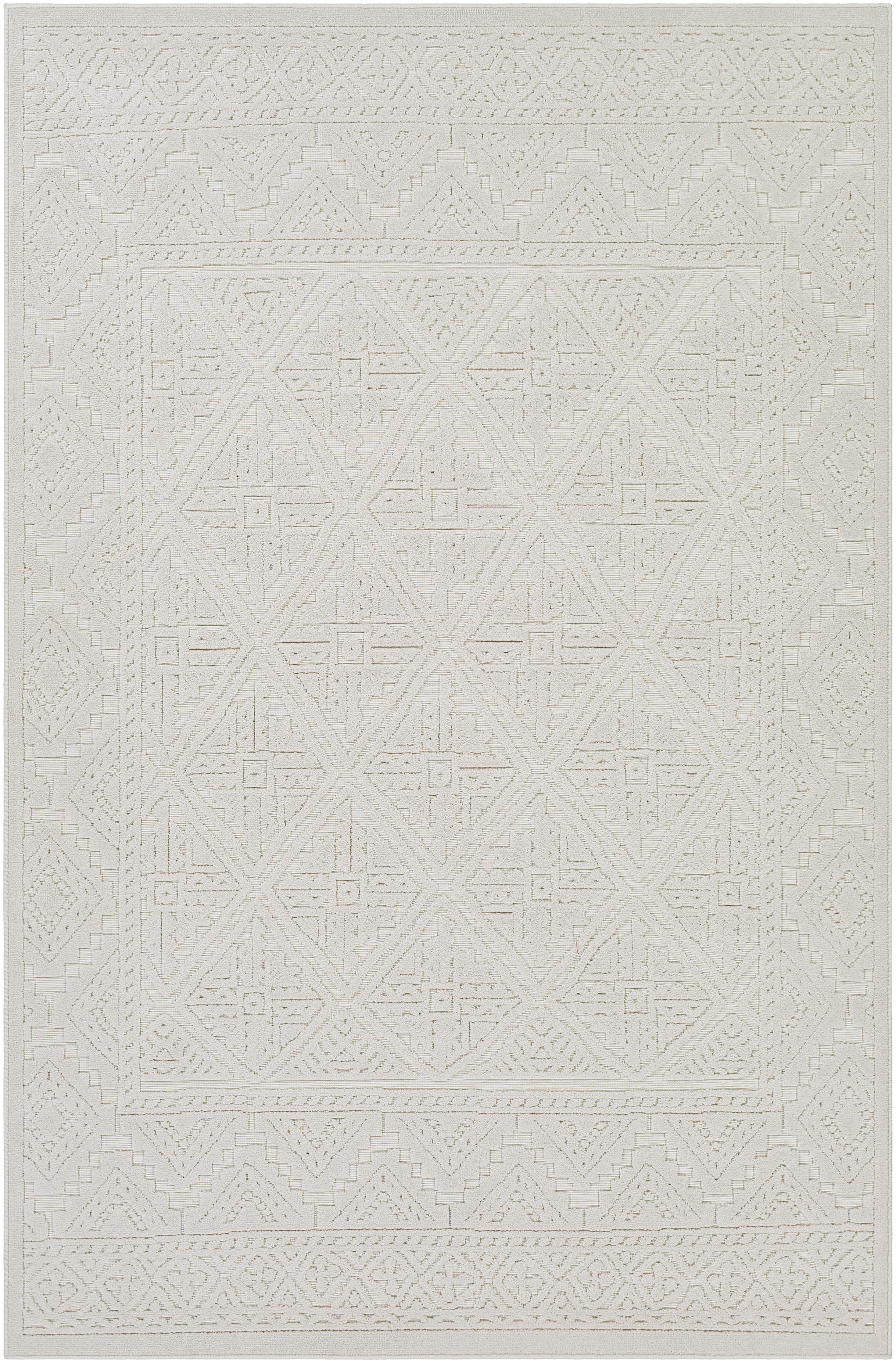 Greenwich 87 X 63 inch Light Beige Outdoor Rug in 5 x 8, Rectangle