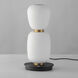 Soji LED 4.75 inch Black and Gold Single Pendant Ceiling Light in Black/Gold, Satin White