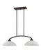 Somerset 2 Light 34 inch English Bronze Linear Chandelier Ceiling Light
