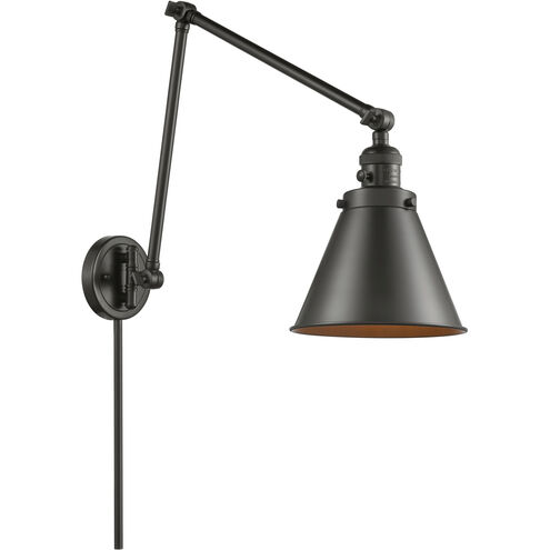 Appalachian 30 inch 60.00 watt Oil Rubbed Bronze Swing Arm Wall Light, Franklin Restoration