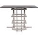 Metropolis Black/Silver Console Table