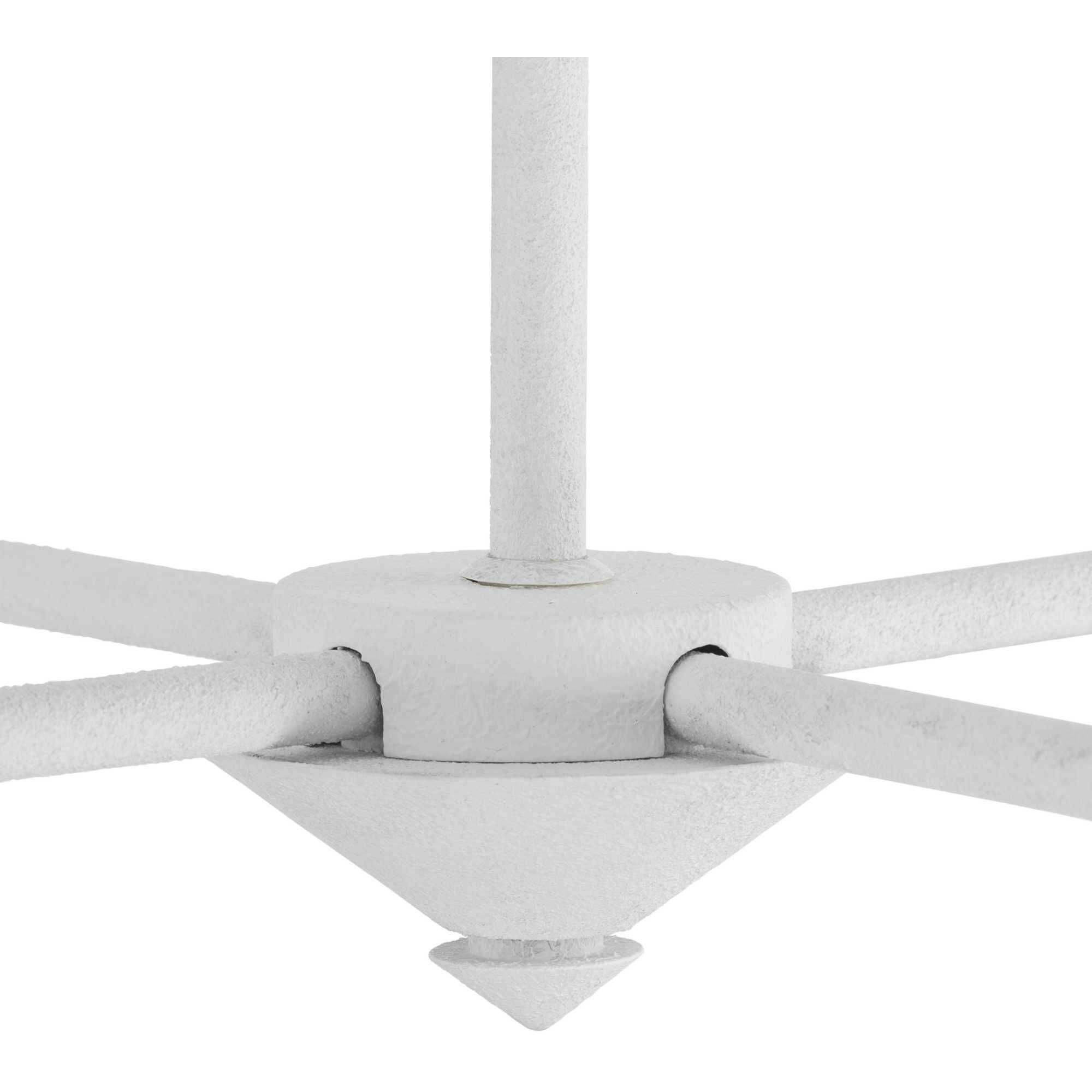 Pinellas 6 Light 50 inch White Plaster Linear Chandelier Ceiling Light, Design Series