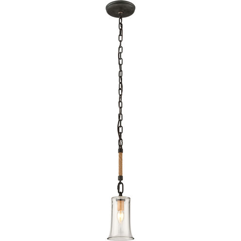 Pier 39 1 Light 5 inch Shipyard Bronze Pendant Ceiling Light