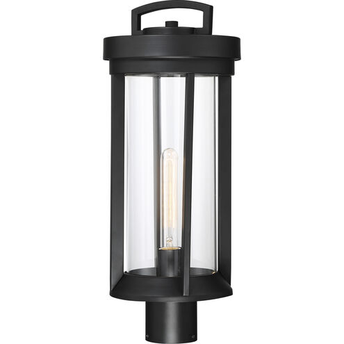 Huron 1 Light 21 inch Aged Bronze and Glass Outdoor Post Lantern