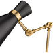 Soriano 25 inch 60.00 watt Matte Black/Heritage Brass Table Lamp Portable Light