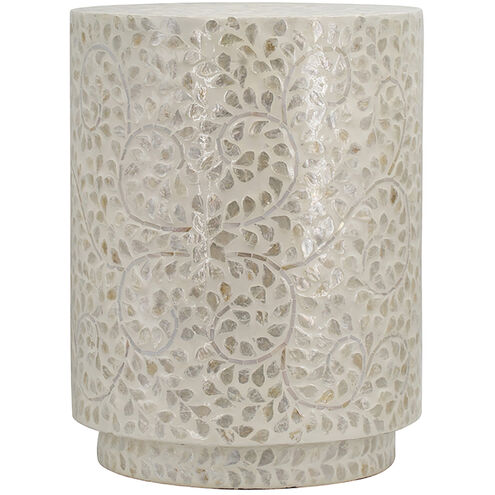 Anita 17.7 inch White Stool