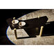 Tabu 70 X 33 inch Ebony Walnut and Antique Brass Coffee Table