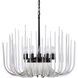 Astoria 12 Light 29.5 inch Satin Brushed Black Chandelier Ceiling Light