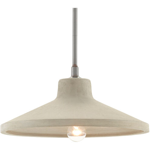 Stonemoss 1 Light 15 inch Hiroshi Gray/Portland Pendant Ceiling Light