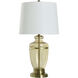 Cameron 30 inch 100 watt Opulence Gold and Off-White Table Lamp Portable Light