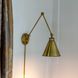 Aidan 5.5 inch Aged Brass Swingarm Sconce Wall Light, Moveable