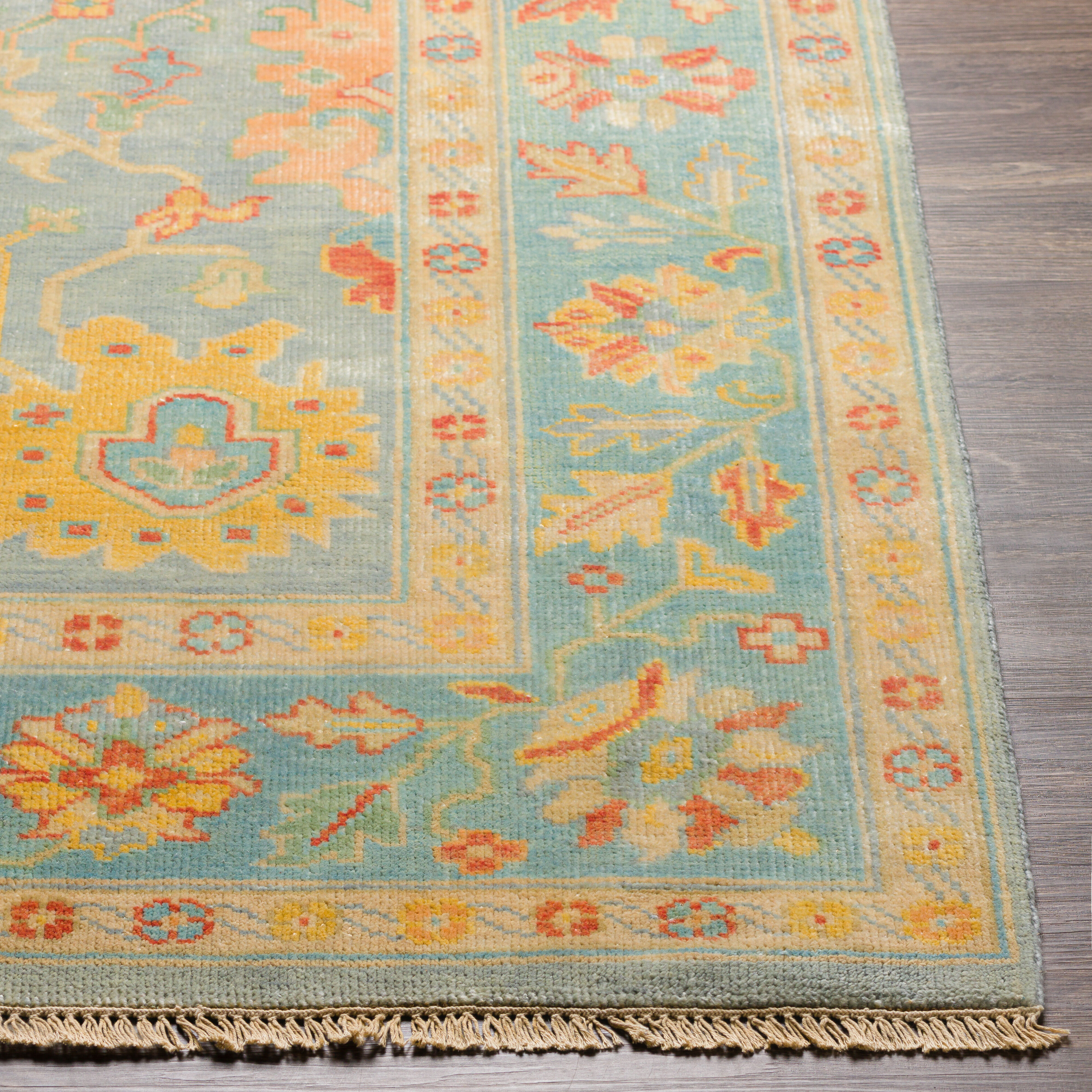 Hillcrest 36 X 24 inch Sage Rug in 2 x 3, Rectangle