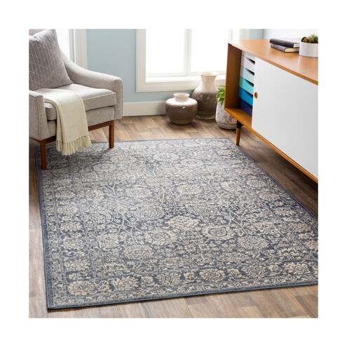 City Light 120 X 94 inch Blue/Charcoal/Cream Machine Woven Rug in 8 x 10
