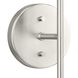 Haas 2 Light 5.87 inch Brushed Nickel Wall Bracket Wall Light, Design Series