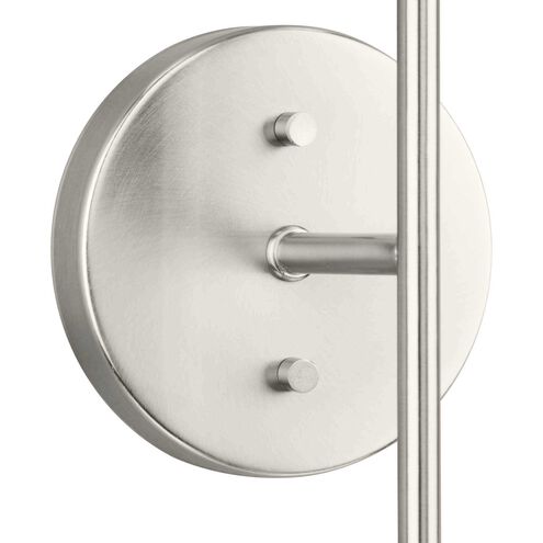 Haas 2 Light 5.87 inch Brushed Nickel Wall Bracket Wall Light, Design Series