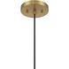 Coastal 1 Light 12.75 inch Natural Brass Pendant Ceiling Light