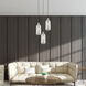 Art Glass 1 Light 5 inch Brushed Nickel Mini Pendant Ceiling Light