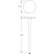 Round 12 5.8 watt Bronze Path and Area Light in 3000K Warm White LED, WAC Landscape