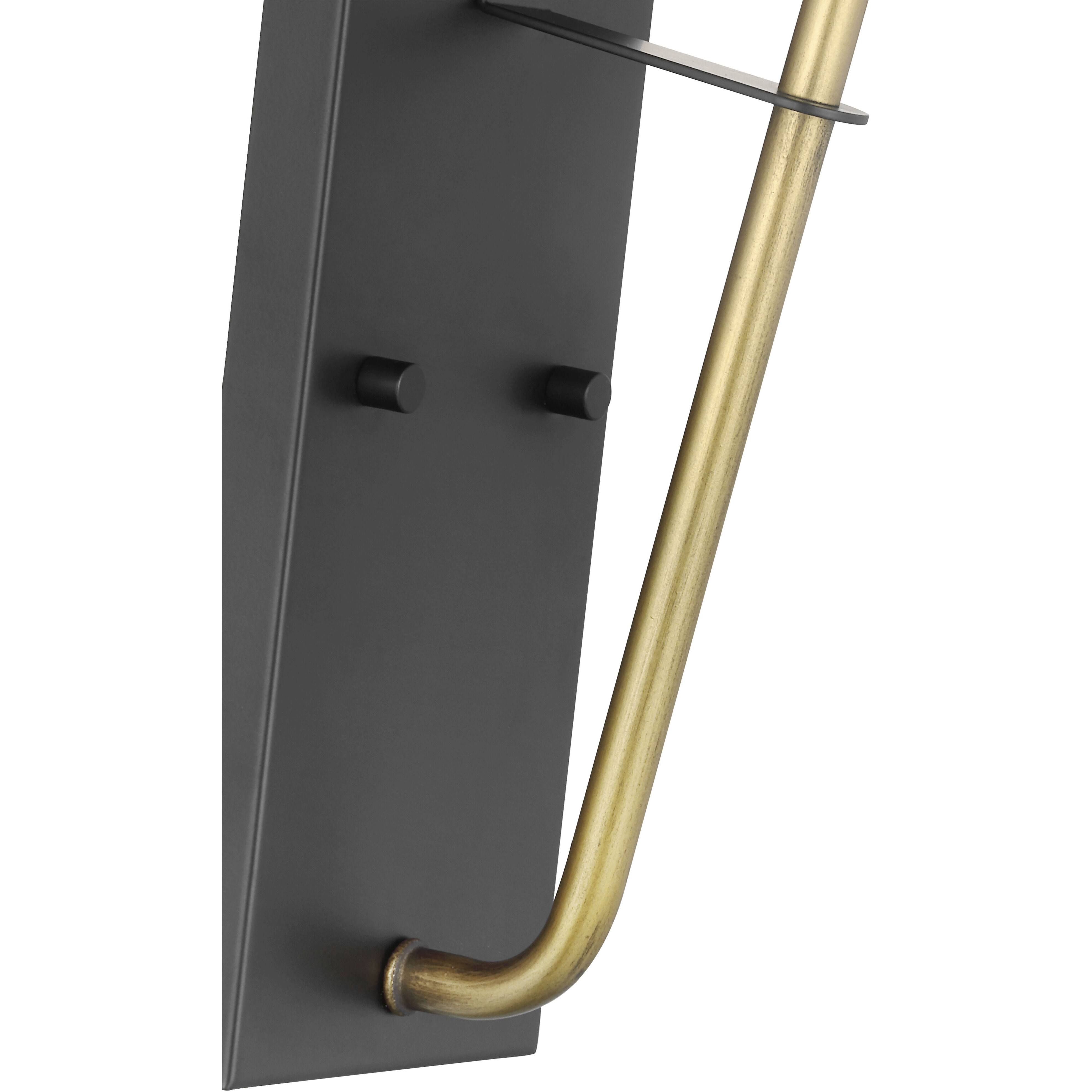 Starlight 1 Light 5.63 inch Matte Black and Natural Brass Bathroom Vanity Light Wall Light