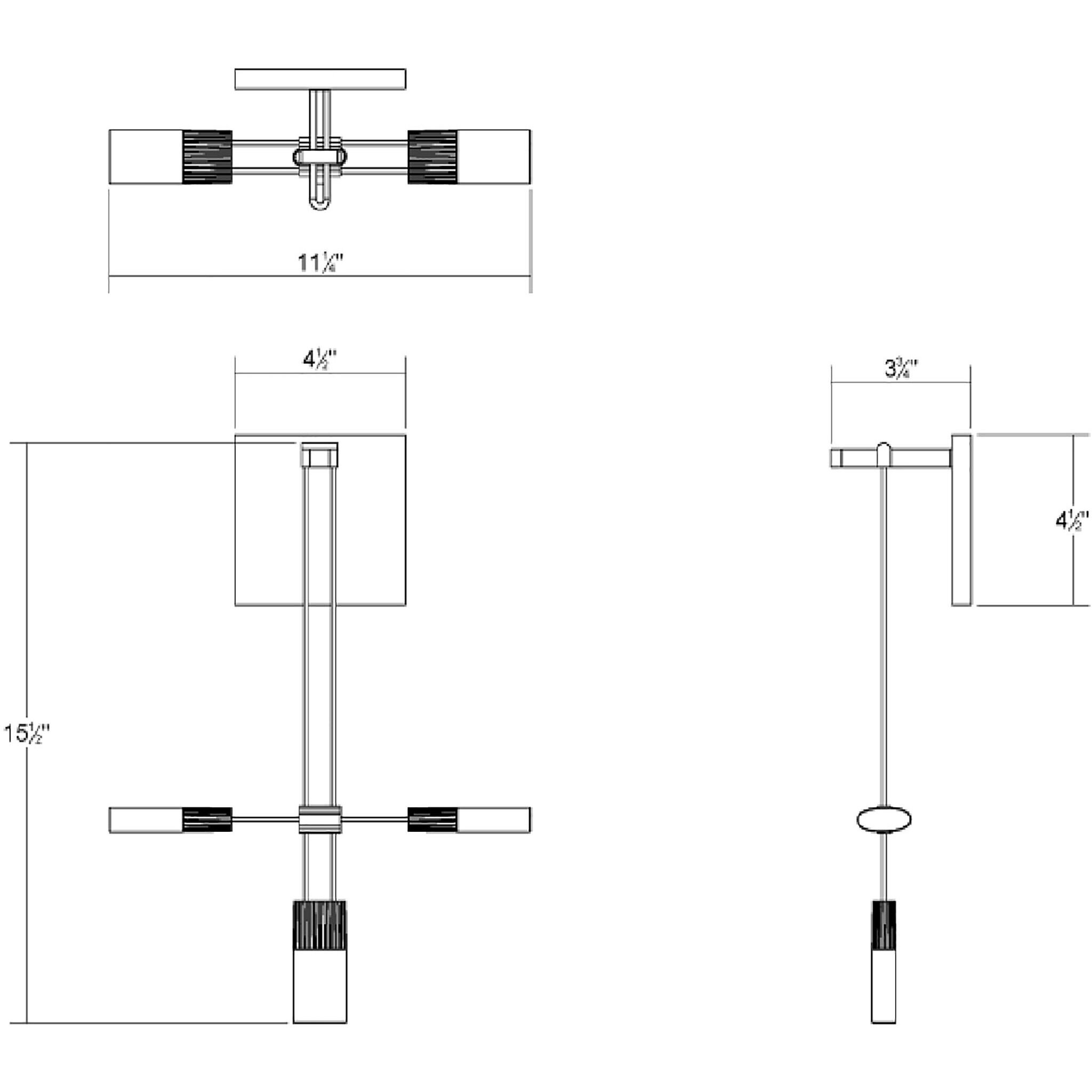 Suspenders LED 11 inch Satin Black ADA Sconce Wall Light