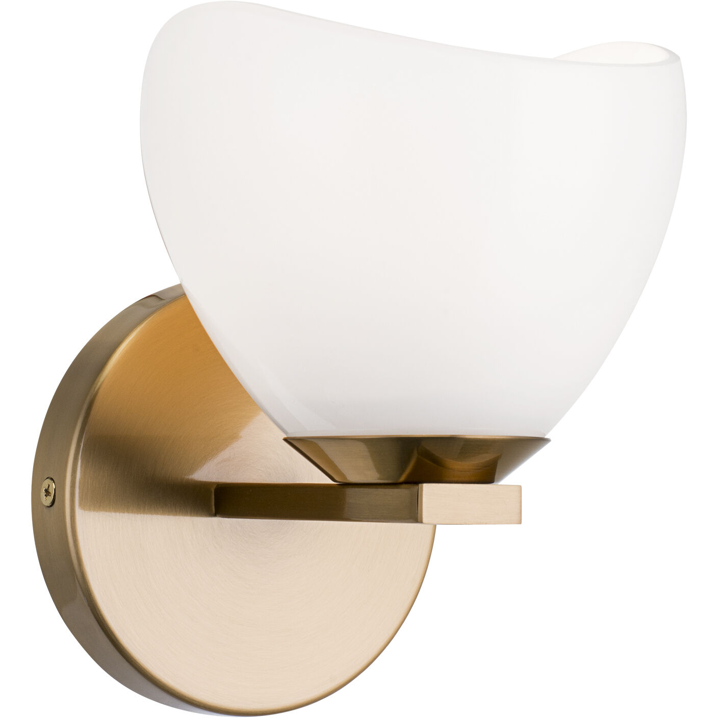 Uptowne 1 Light 6.38 inch Aged Gold Brass Bath Vanity Light Wall Light in Aged Gold Brass and Opal Glass
