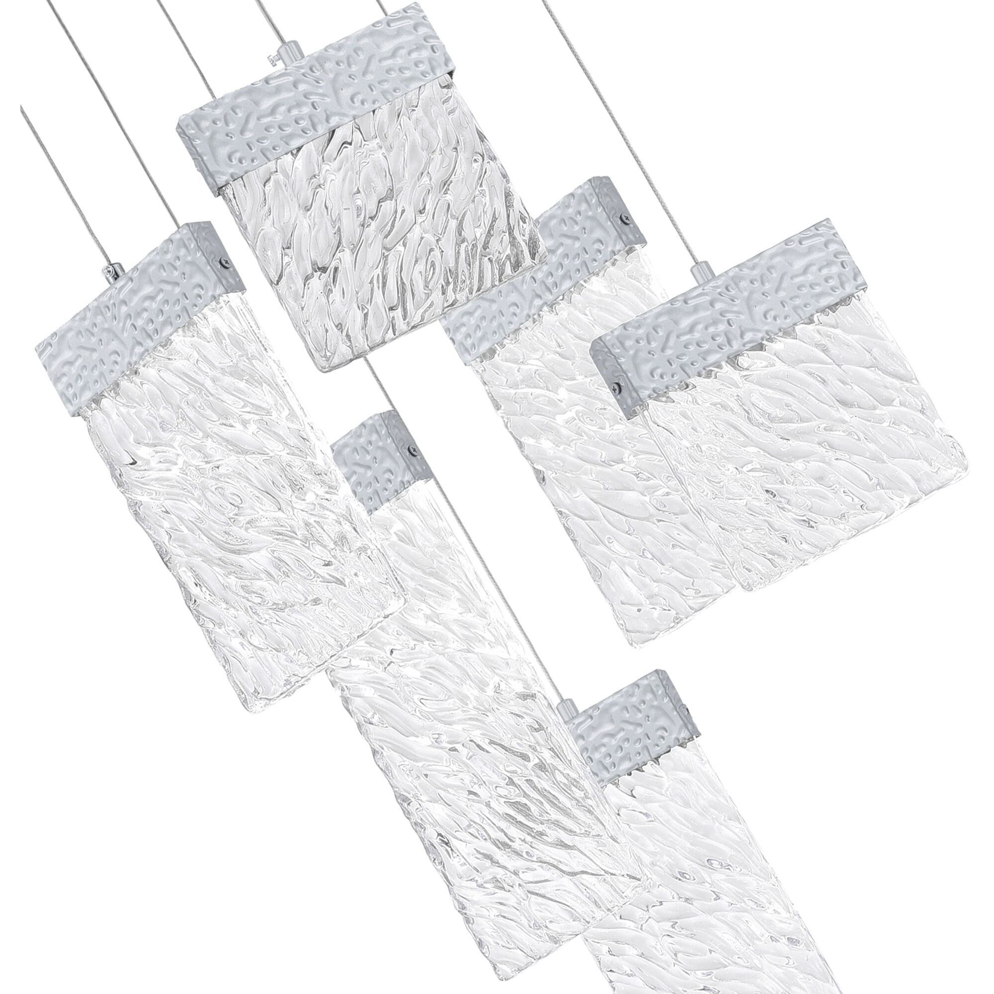 Carolina LED 16 inch Pewter Down Chandelier Ceiling Light