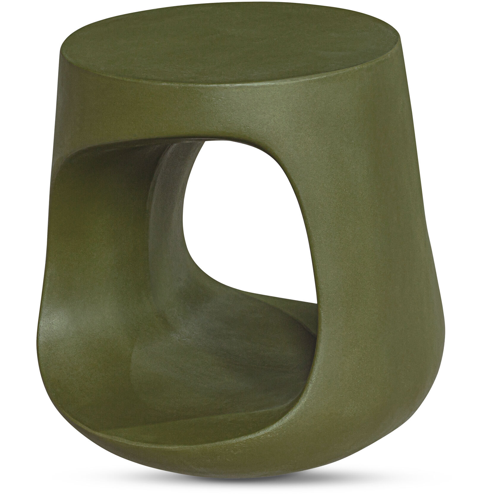 Rothko 17.75 inch Green Garden Stool, Outdoor