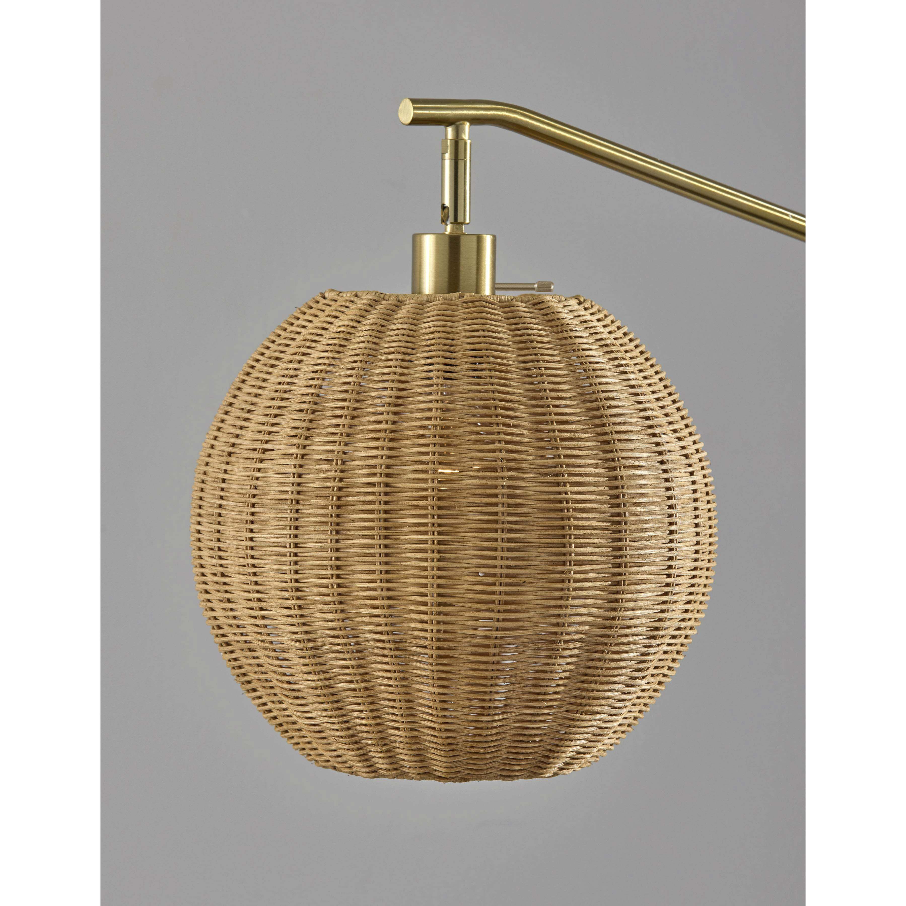 Maeve 60 inch 100.00 watt Antique Brass Floor Lamp Portable Light