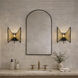 Machina 1 Light 10.75 inch Matte Black with Sulihiya Wall Sconce Wall Light, Smithsonian Collaboration
