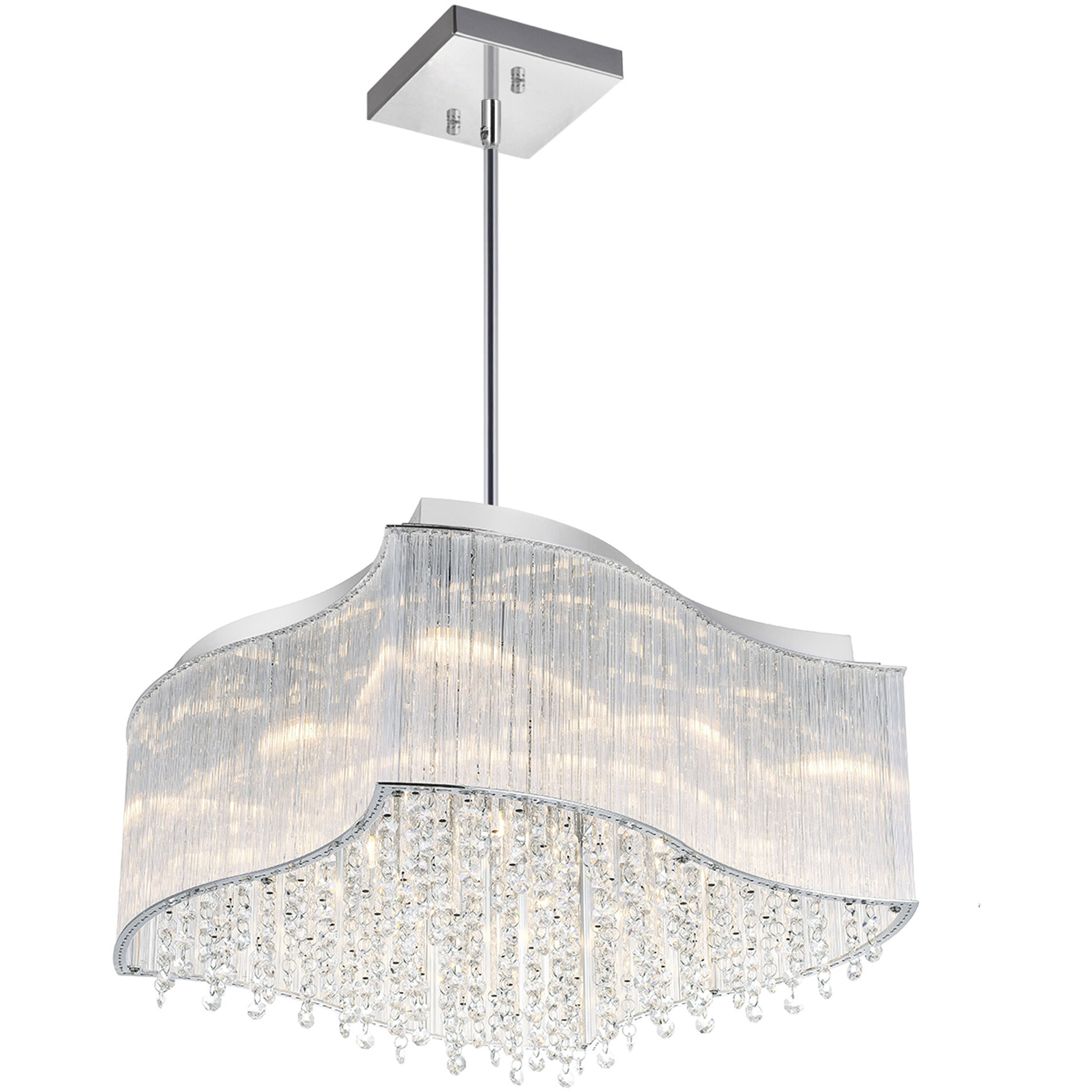 Elsa 10 Light 20 inch Chrome Island/Pool Table Light Ceiling Light