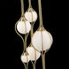 Skyla LED 12 inch Vintage Brass Multi-Light Pendant Ceiling Light