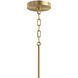 Replay 9 Light 25 inch Brushed Gold Chandelier Ceiling Light