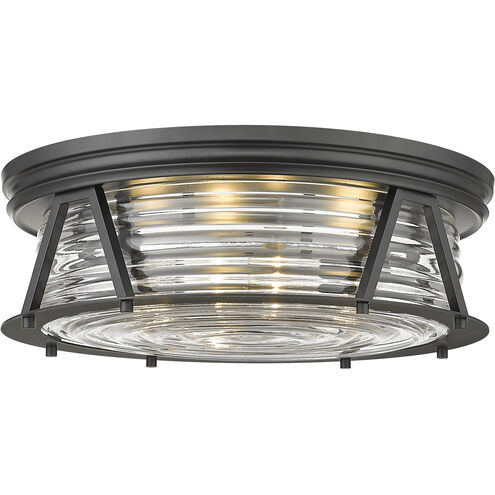 Cape Harbor 4 Light 20 inch Matte Black Flush Mount Ceiling Light
