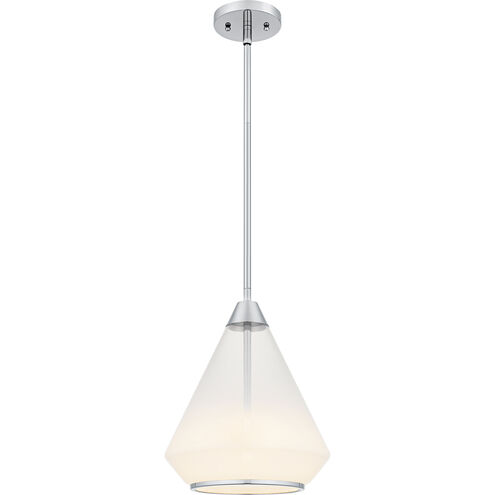 Haze 1 Light 10.5 inch Polished Chrome Mini Pendant Ceiling Light, Small