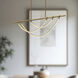 Aryas LED 48 inch Vintage Brass Linear Pendant Ceiling Light