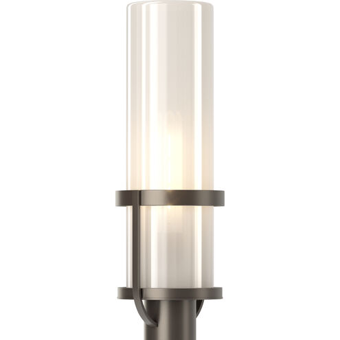 Alcove 1 Light 22.4 inch Coastal Dark Smoke Outdoor Post Light in Frosted