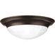 Melon 2 Light 16.75 inch Antique Bronze Flush Mount Ceiling Light
