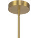 Calla 27.25 inch Brushed Gold Chandelier Ceiling Light in Matte Opal Glass