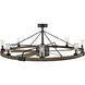 Sawyer 44 inch Matte Black with Driftwood with Driftwood Gray Blades Fan