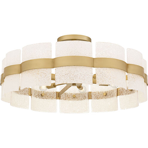 Sweeney 6 Light 30 inch Soft Gold Semi-Flush Mount Ceiling Light, Extra Large