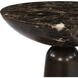 Hastings 22 X 11 inch Dark Bronze and Brown Marble Accent Table
