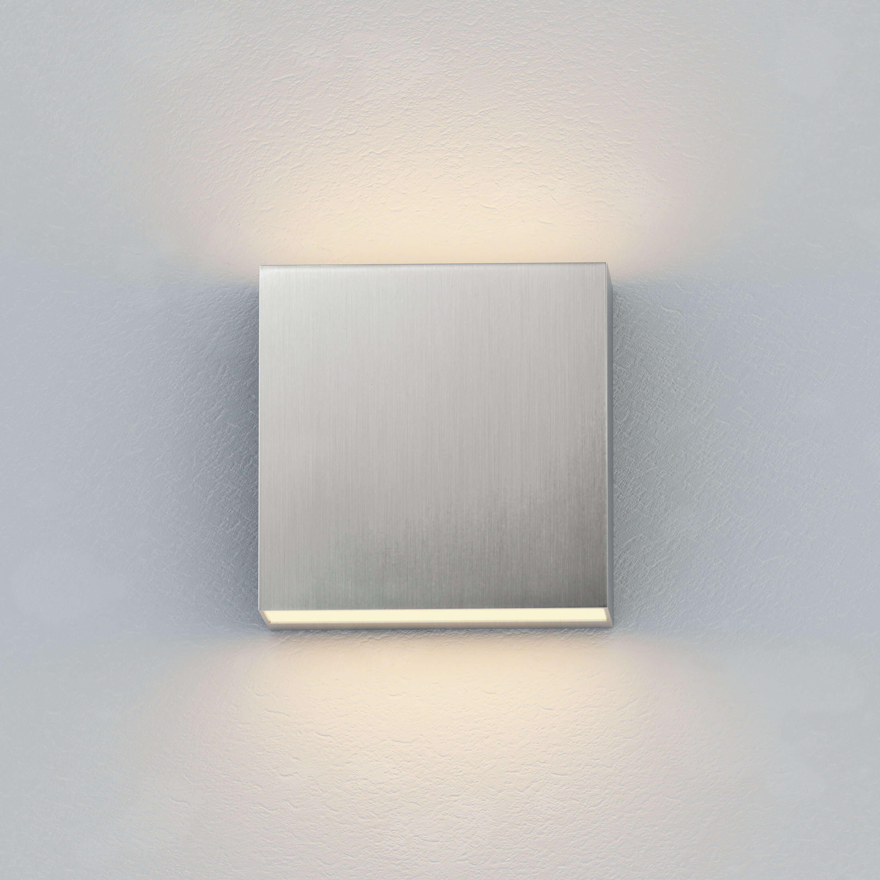 Cubed LED 5.5 inch Satin Aluminum Outdoor Wall Sconce