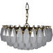 Ludmilla 6 Light 23 inch Antique Brass Chandelier Ceiling Light