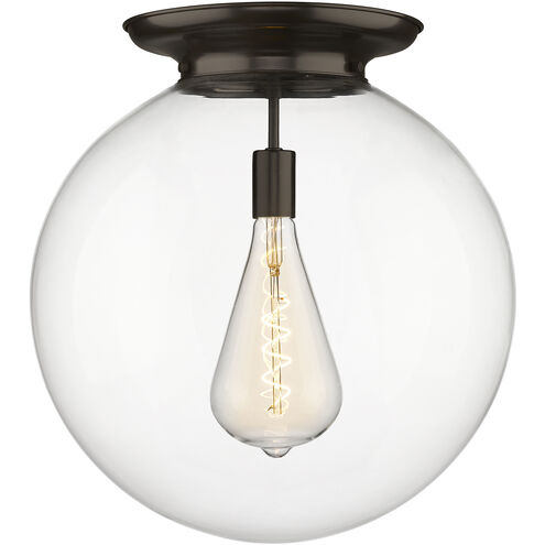Beacon 1 Light 17.75 inch Oil Rubbed Bronze Flush Mount Ceiling Light
