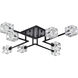 Lyra 8 Light 32 inch Black Flush Mount Ceiling Light